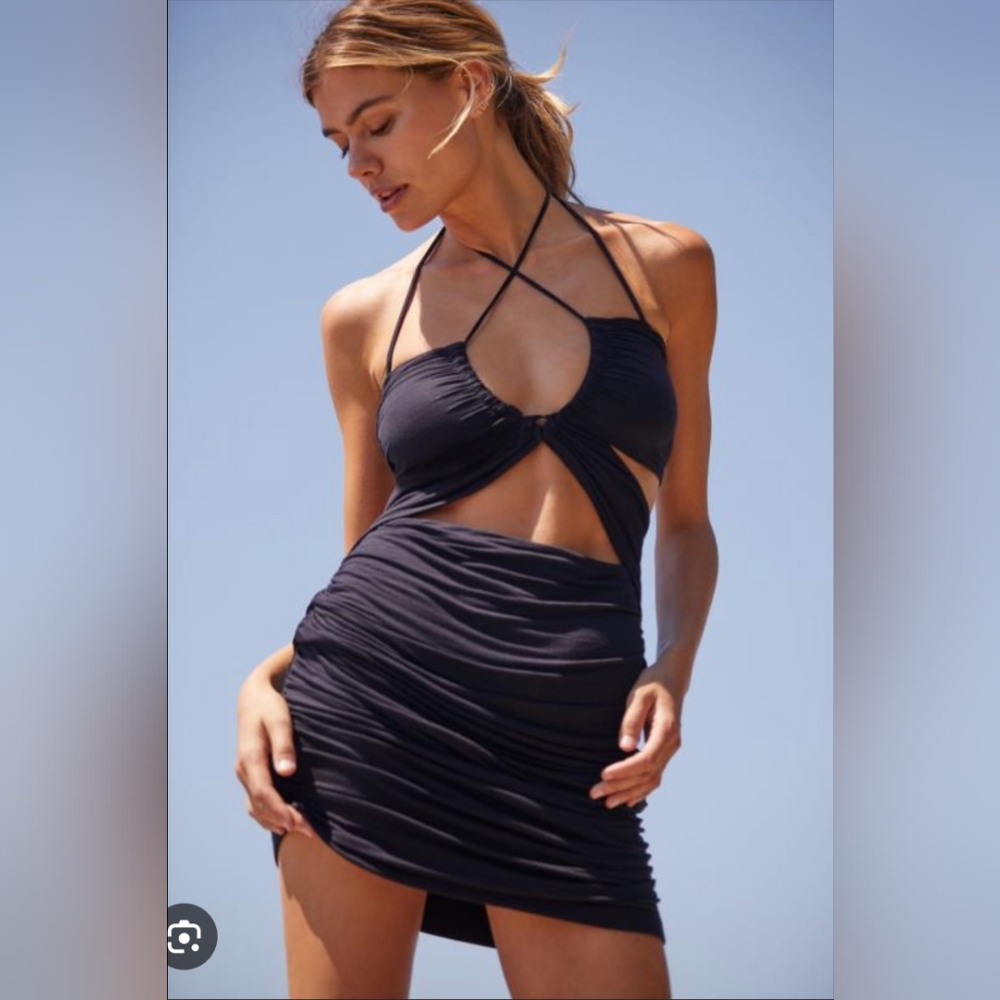 Anthropologie Slim Knit CutOut Dress